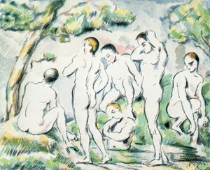 入浴者、小皿1897